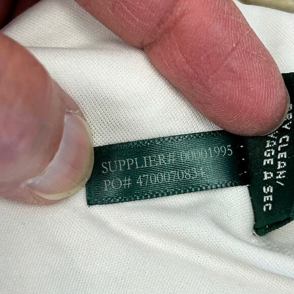 Lauren Ralph Lauren Stretch Pointelle-Knit Gold M Dress MSRP $295 - Picture 7 of 7